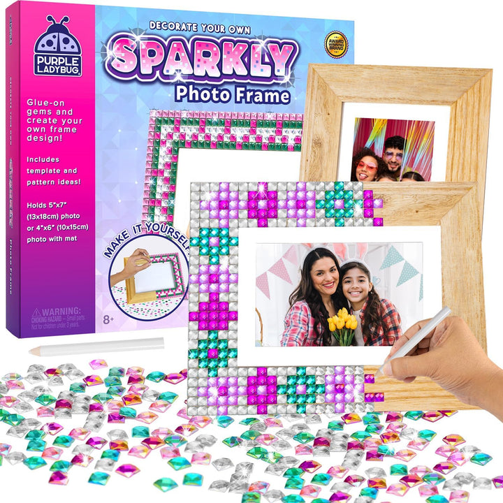 DIY Sparkly Jewelry Box Kit with Gems – Crafts for Girls 8-12, Birthday Gift Idea, Arts and Crafts for Kids 6-8, 8-12, Summer Activities, Fun Toys for Girls