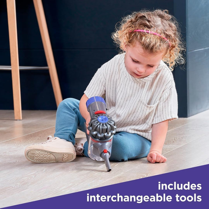 Dyson Cordless Vacuum Interactive & Officially Licensed Toy Dyson Vacuum for Children Aged 3+ Realistic Role-Play Fun, Purple and Orange
