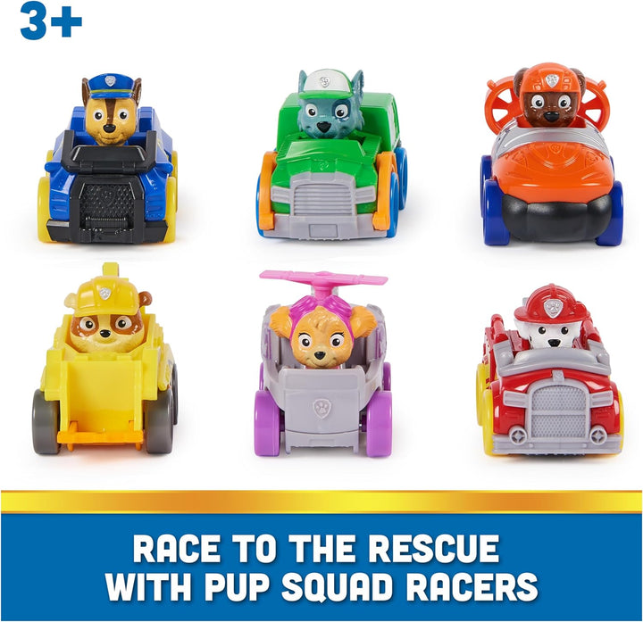: Pup Squad Racers, 6-Piece Vehicle Gift Set, Kids Toys for Boys & Girls Ages 3 and Up