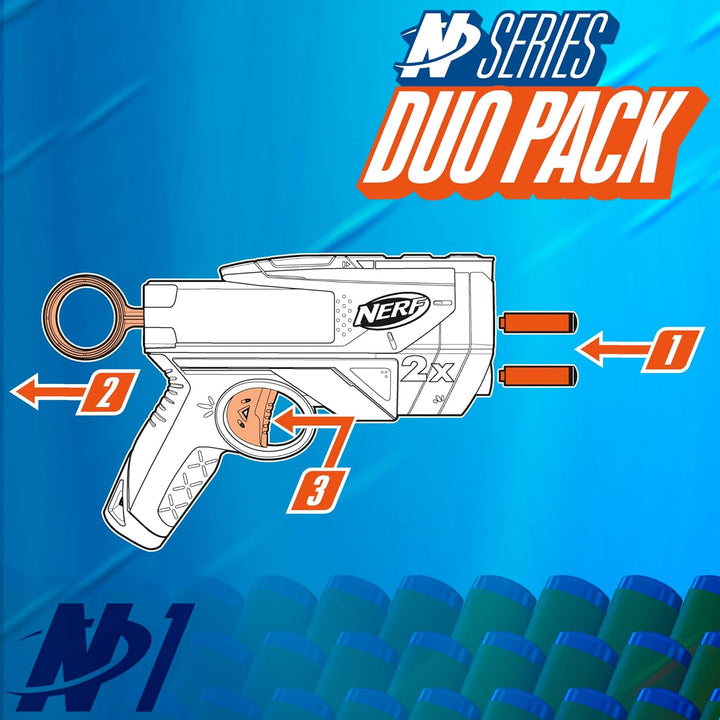 , Includes 2 Ward Blasters, 12 N1 Darts Compatible Only with  N Series Blasters, Kids Outdoor Games, Ages 8+