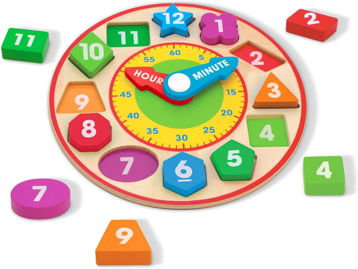 Shape Sorting Clock - Wooden Educational Toy