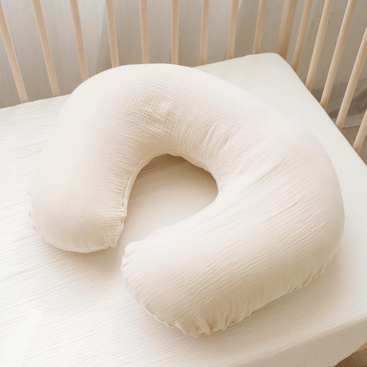 Muslin Nursing Pillow Covers, 100% Cotton Soft & Adorable Covers for Breastfeeding Pillows, Slipcovers for Newborn Baby Boys & Girls