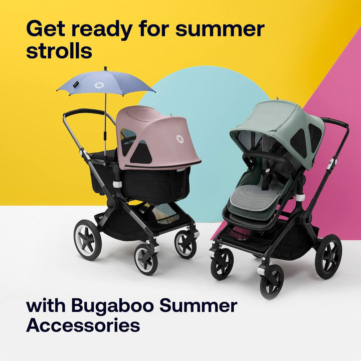 Breezy Sun Canopy, Extendable for Extra Coverage and Optimal Sun Protection, Water Repellent, Compatible with Fox/Cameleon 3/Lynx Strollers (Midnight Black)