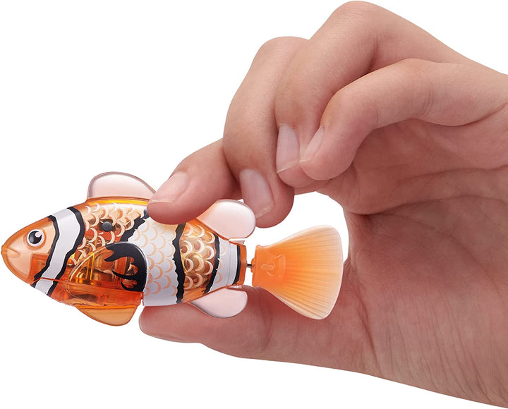 Robo Fish Robotic Swimming Fish (Teal + Orange) by  Water Activated, Changes Color, Comes with Batteries, Amazon Exclusive (2 Pack) Series 3