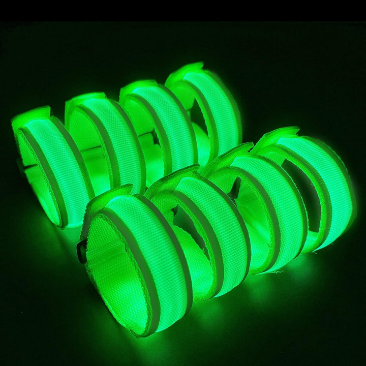 8 PCS LED Glow Bracelets, Light up Bracelets for Kids Adults - Glow in the Dark Party Bracelets Favors Supplies for Christmas, Concerts, Festivals, Game Prizes, Sports, Rave Accessories.