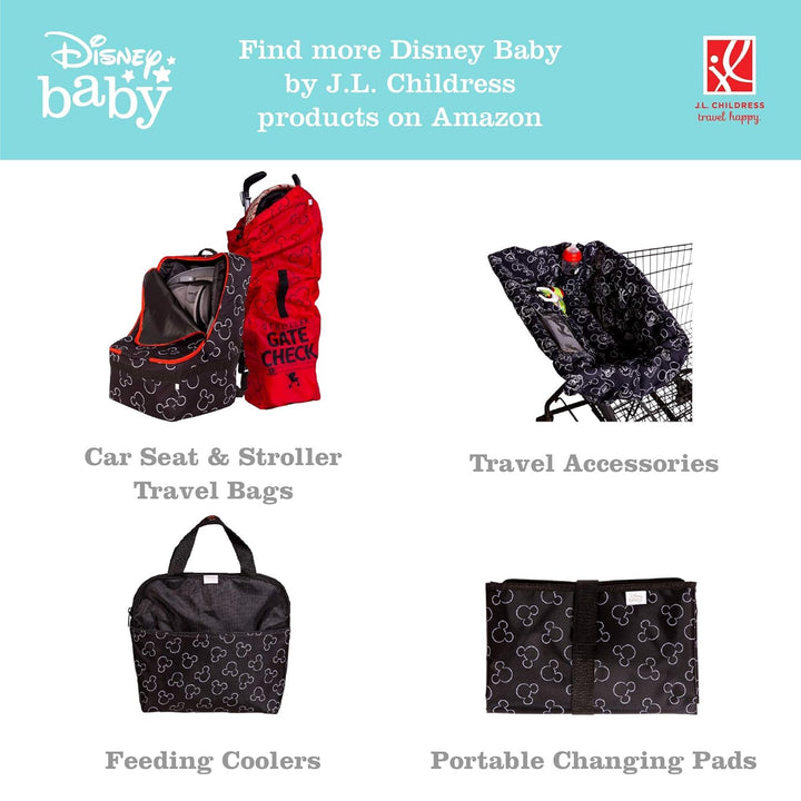 Disney Baby by  Baby Stroller Hooks - Essential Travel Accessories for Mom, Carabiner Clip for Stroller, Heavy Duty, Holds Water Bottles & Diaper Bags - Mickey Mouse, 2 Pack