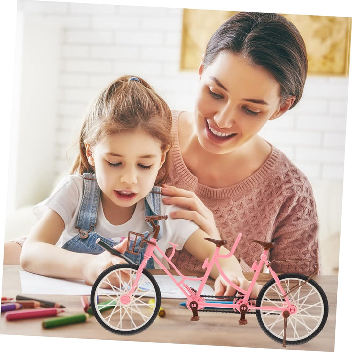 Dual Seat Bicycle for Boys and Girls 2-Person Ride-On Toy Colorful Pedal Bike Fun Accessories for Children'S Imaginative Adventures