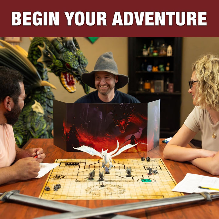 4-Panel DM Screen | Customizable DND Dungeon Master Guide with Inserts for Dungeon Masters | D&D Starter Set | DND Starter Kit D&D Accessories | DND Gifts | DND Dm Supplies