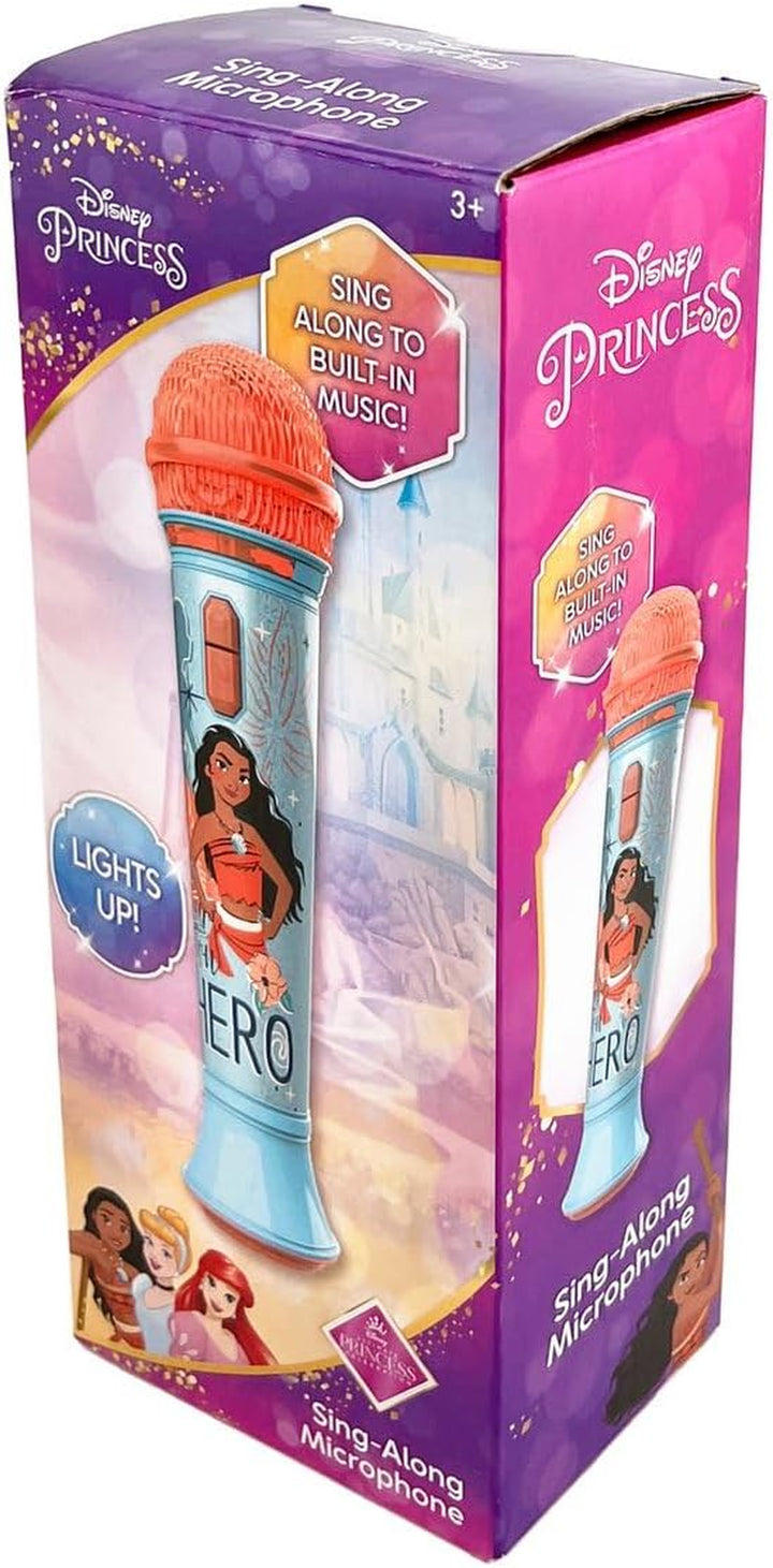 Disney Princess Moana Toy Microphone for Kids, Musical Toy for Girls with Built-In Music, Kids Microphone Designed for Fans of Moana Toys for Girls