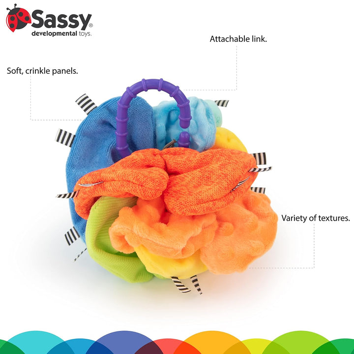 Crinkle Ball, Sensory Toy, 3+ Months
