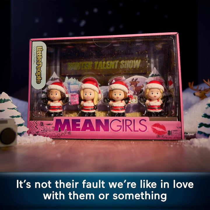 Mean Girls Movie Special Edition Holiday Set for Adults & Fans, 4 Figures in a Display Box