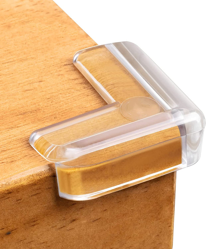 8 Pack Corner Protector for Baby, Clear Furniture Corner Guard & Edge Safety Bumpers for Table Edges & Sharp Corners - Baby Proofing (L Shape)