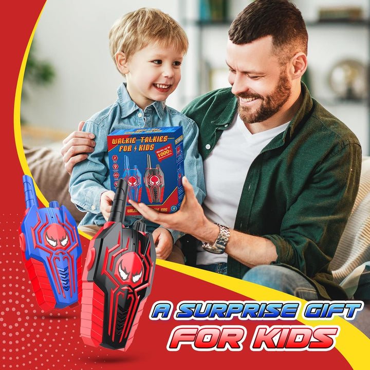 Cool Walkie Talkies for Boys Kids: Gifts Toys for 3 4 5 6 7 8 Year Old Boys Ages 5-7 Kids Walkie Talkies 2 Pack Outdoor Hiking Camping 2 Way Radio Toy Age 3-8 Year Old Boy Girl Birthday Gifts