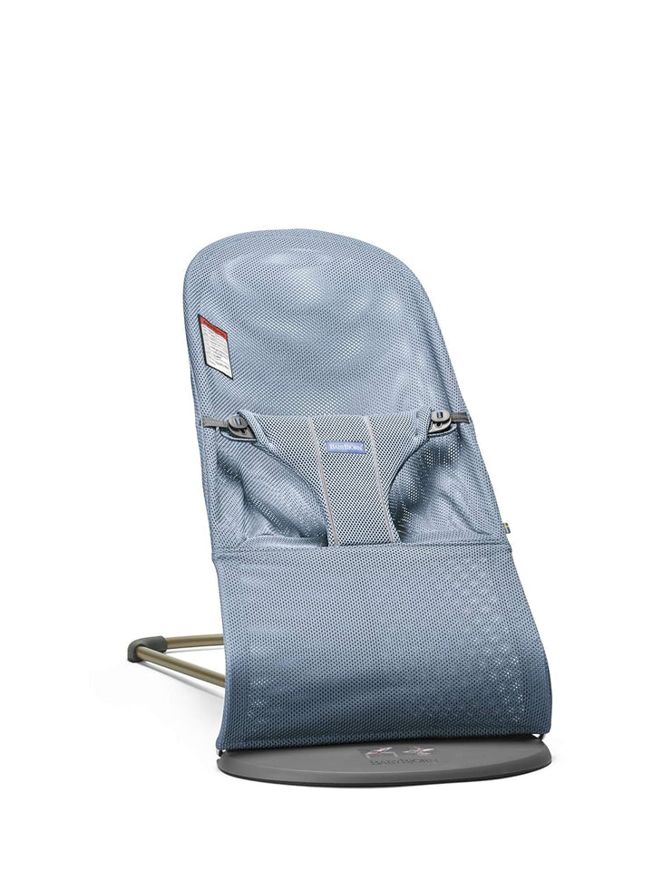 Bouncer Bliss, Sand Gray, Woven, Classic Quilt | 2-In-1 Adjustable Baby Bouncer Seat and Toddler Chair, Newborn to Toddler (8-29 Lbs), 4 Positions, Lightweight & Portable