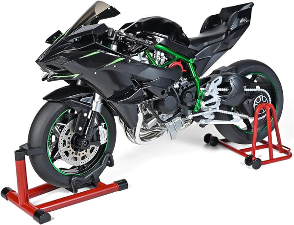 1/6 Scale H2R Alloy Diecast Motorcycle with Sound & Light, High-Gloss Spray Finish, Premium Rubber Tires – Detailed Collectible Gift with Racing-Inspired Design (A-Black)