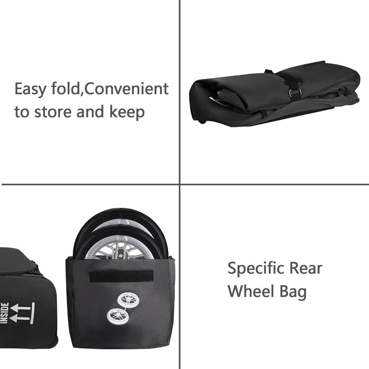 Stroller Travel Bag Compatible with Uppababy Vista, Vista V2, Cruz V2,Uppa-Baby Bag with Wheels,Dual Handles,Luggage Tag for Airplane Flight Travel