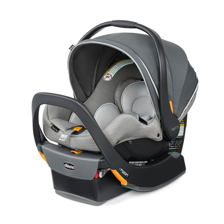 Keyfit® 35 Cleartex® Infant Car Seat and Base, Rear-Facing Seat for Infants 4-35 Lbs., Includes Infant Head and Body Support, Compatible with  Strollers, Baby Travel Gear | Cove/Grey