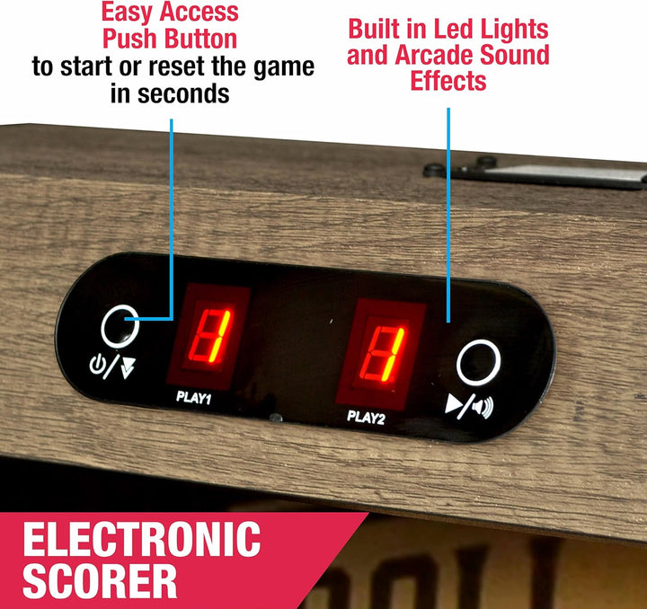 Roll & Score Arcade Game, 87" Durable Electronic Scoring with Sound Effects and Game Balls, Perfect for Family Game Rooms