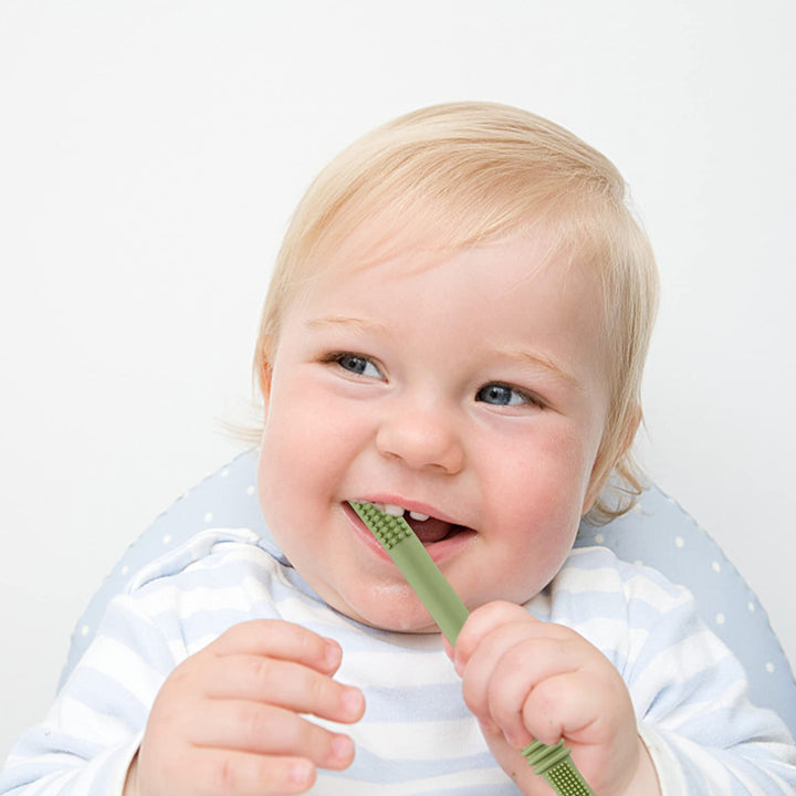 Hollow Teether Tube Chew Straw Sensory Toy for Infant Toddlers Silicone Tubes Teething Toys for Babies 3-12 Months 0-36 Months Gifts Learning Developmental Toys BPA Free Freezable 6 Pack