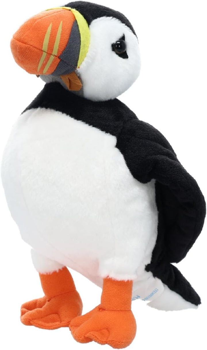 12" Black and White Puffin Plush Toy