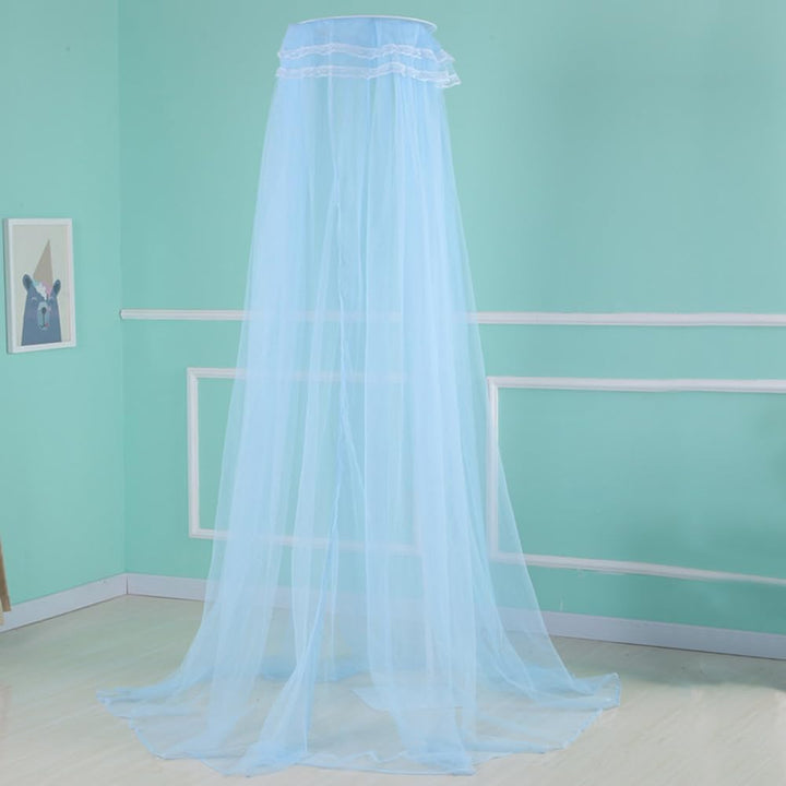Crib Mosquito Net Crib Dome Bed Canopy Foldable Cot Net Tent Universal Palace Style Dome Bed Curtain (Stand Rod NOT Included)