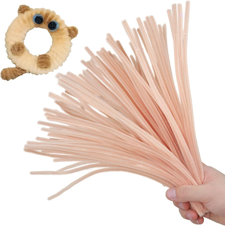 200PCS Pipe Cleaners with Instruction Manual 20 Colors Chenille Stems Bulk Art Craft Supplies Colorful Thick Fluffy Fuzzy Wire Sticks DIY Project for Kids Adults Back to School Supplies