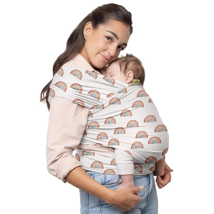 Baby Wrap Carrier – Original Baby Sling Carrier for Newborns (7–35 Lbs), Soft, Secure, Hands-Free & Ergonomic, Ideal for Comfortable Bonding, New Parents (Grey)