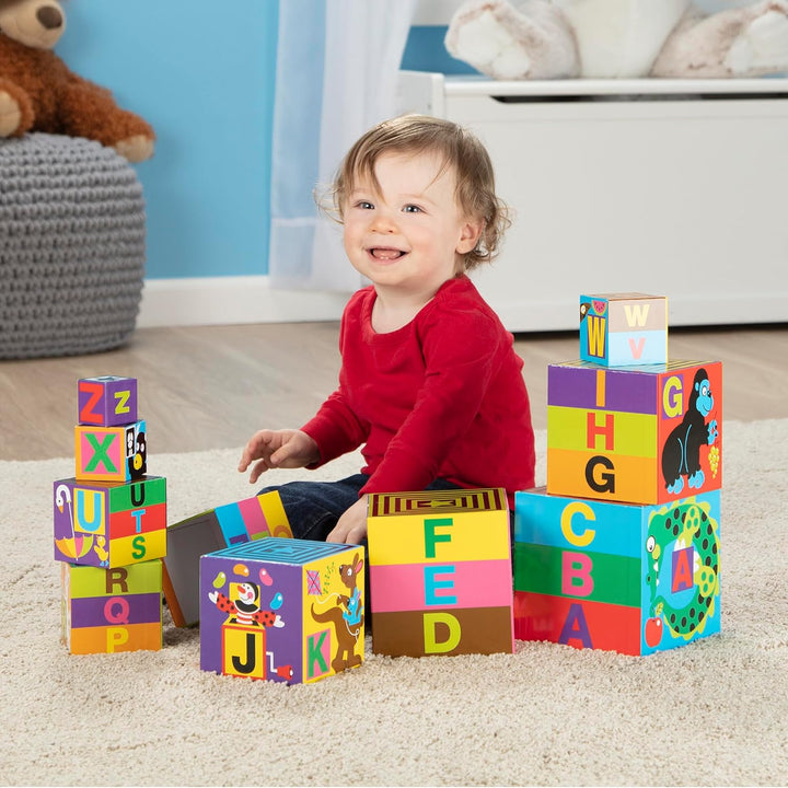 Deluxe 10-Piece Alphabet Nesting and Stacking Blocks - FSC Certified