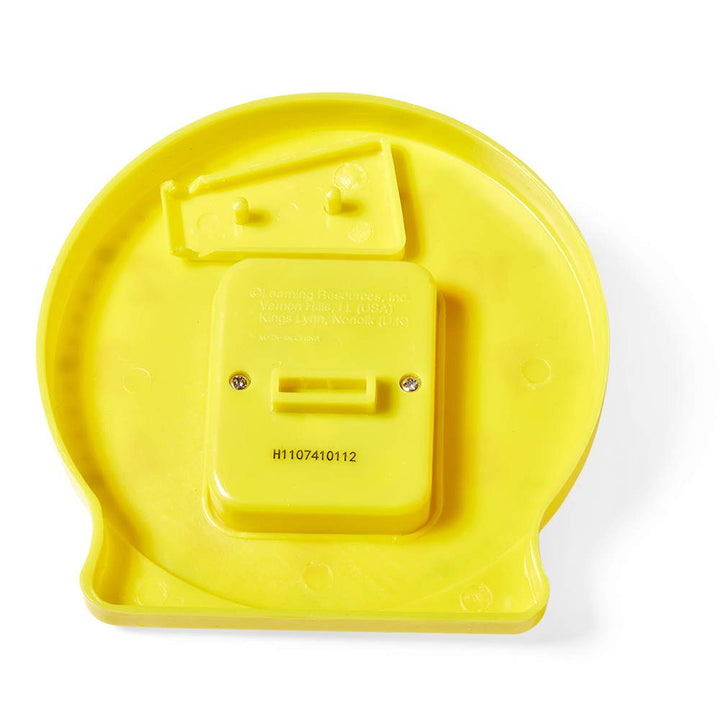 Plastic Mini Geared Clock, Learning Clock Classroom Kit, Clock for Kids Learning to Tell Time, Yellow Practice Clock for Kids, Teaching Clock, School Supplies (Set of 1)