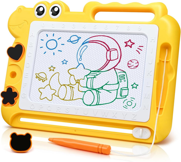 Magnetic Drawing Board Toddler Toys Gift for 2 3 Year Old Girls Boys, Sketch Writing Doodle Pad Age 2-4 Travel Games, Educational Learning Kids Toys for Toddlers Birthday (Blue)