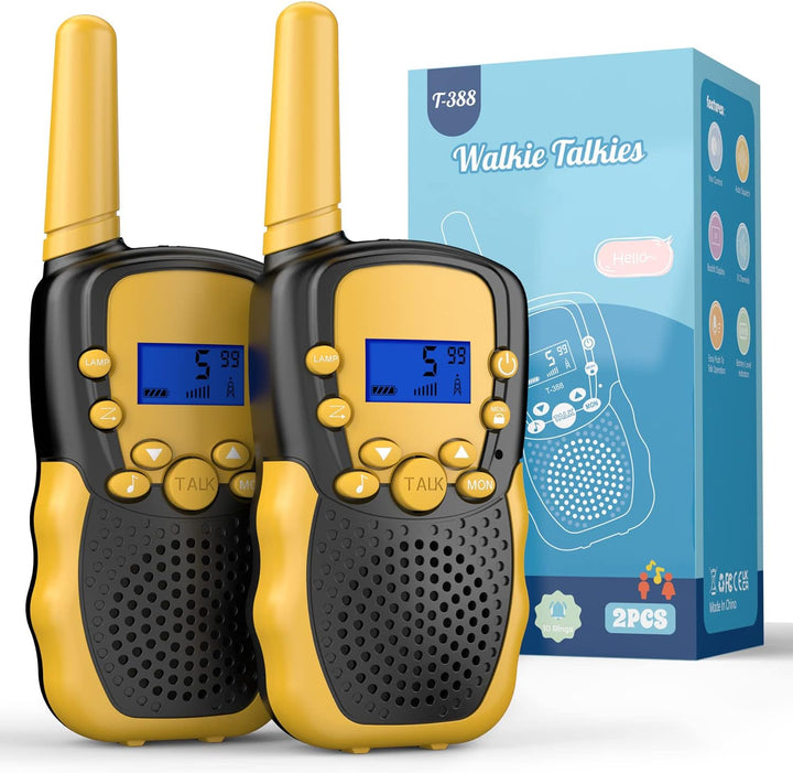 Toys for 3-12 Year Old Boys Girls, Walkie Talkies for Kids 22 Channels 2 Way Radio Toy with Backlit LCD Flashlight, 3 Miles Range for Outside, Camping, Hiking