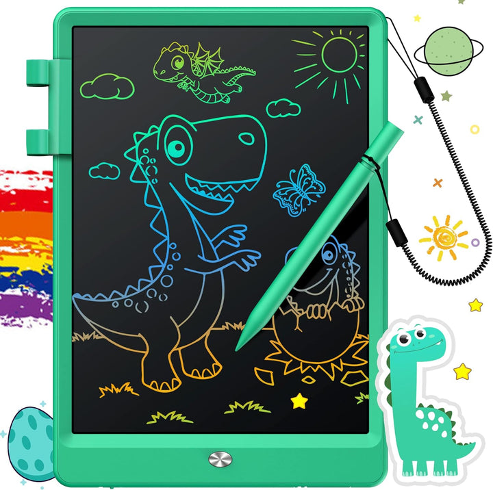 LCD Writing Tablet, Doodle Board Toys Gifts for 3-8 Year Old Girls Boys, 10 Inch Colorful Electronic Board Drawing Pad for Kids, Gifts for Toddler Educational Learning Travel Birthday, Blue