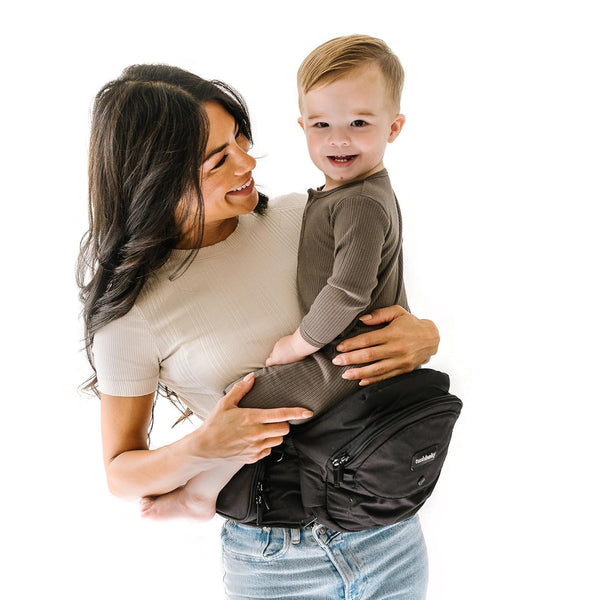 the Original Premium Quality Hip Seat Carrier – Safety-Certified Baby & Toddler Carrier with Secure Safety Buckles, No-Flimsy-Foam Design, Storage Pockets & Nursing Pillow. 0–3 Yrs