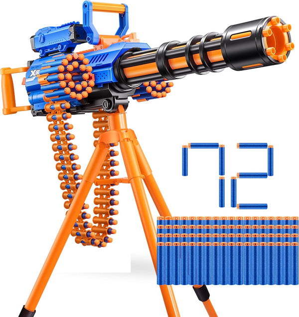 X-Shot Insanity Motorized Rage Fire by  72 Darts, Air Pocket Technology Darts, Dart Storage, Blasting Power, Auto Feeding Belt, Tripod & Scope, Outdoor Toy for Boys, Girls, Teens, Adults