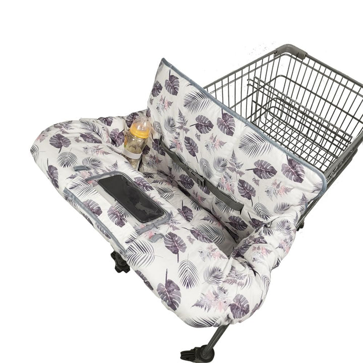 Shopping Cart Cover for Baby High Chair Cover, Roll in and Go, Universal Fit, Grey Arrow