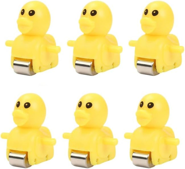 Extra Ducks for Slide Set, Accessory for Automatic Stair-Climbing Ducklings Cartoon Race Track, Escalator Toy, Fit the 1.5Cm/0.59Inch Track (6 Extra Ducks)