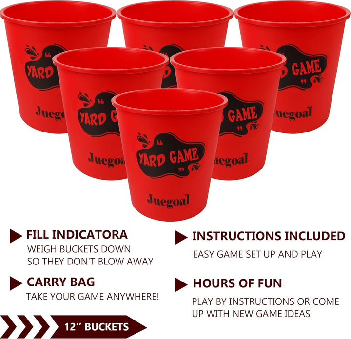 Outdoor Giant Yard Pong Game Set Outdoor Toss Game Throwing Game for Beach, Camping, Lawn and Backyard