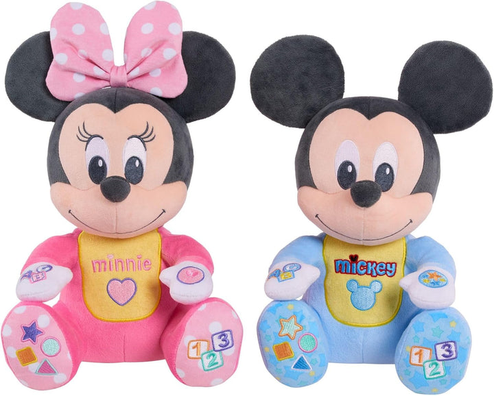 Baby Musical Discovery Plush Minnie Mouse with Sounds and Phrases, Sings Abcs, 123S, and Colors Songs, Kids Toys for Ages 06 Month by