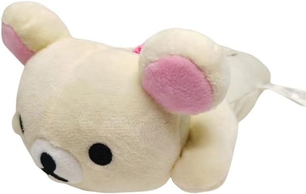 Cute Korilakkuma Plush Pen Bag Birthday Gift (White), BA-002