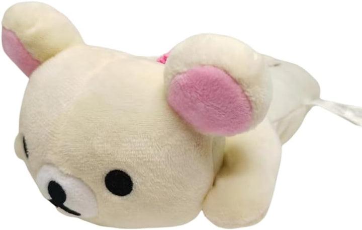 Cute Korilakkuma Plush Pen Bag Birthday Gift (White), BA-002