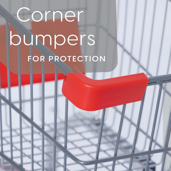 Toy Metal Shopping Cart - Supermarket Pretend Play Grocery Cart for Kids and Toddlers