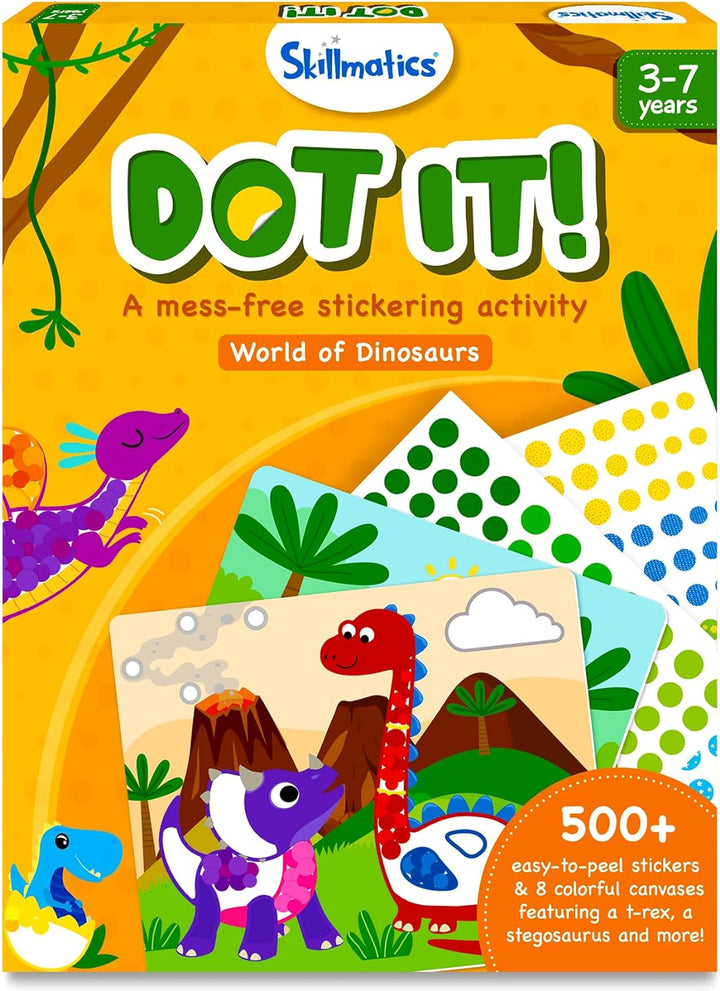 Dot It Sticker Art - Disney Princess, Mess-Free Fun for Kids, 500+ Stickers, Craft Kits, DIY Scrapbooking Activity, Travel Toys, Gifts for Girls & Boys Ages 3, 4, 5, 6, 7