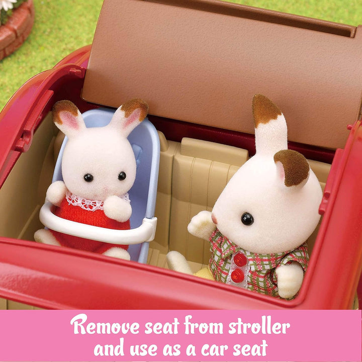 Family Cruising Car for Dolls, Toy Vehicle Seats up to 5 Collectible Figures