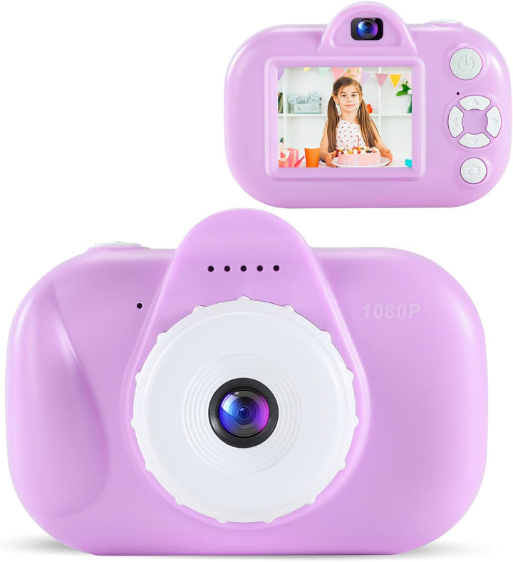 Kids Camera Digital Camera for Age 3-8, 1080P Toddler Camera for Kid with 32GB SD Card, Toddler Girls Toys Age 6-8, Christmas Birthday Gifts for Children