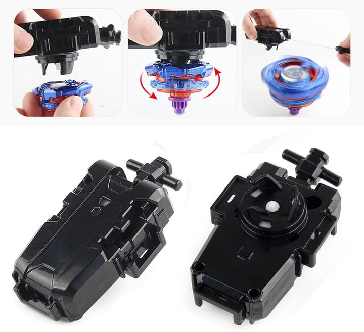 Battling Set, Spinninning Top Burst Boy Combat Battling Game Set, Spinning & Launchers, Greats Birthday Gift for Boys, 8 Spinning Tops