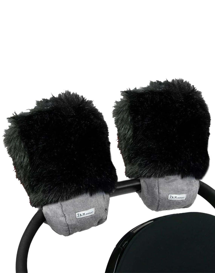 7AM Enfant Stroller Warmmuffs - Polar Hand Warmers with Anti- Freeze, Cold Weather, Water Repellent & Warm Hand Gloves for Pushchair, Pram, Stroller & Car Seat Bar
