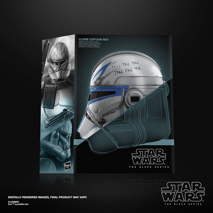 the Black Series Clone Captain Rex Premium Electronic Helmet, Ahsoka Adult Roleplay Item, Ages 14 and Up
