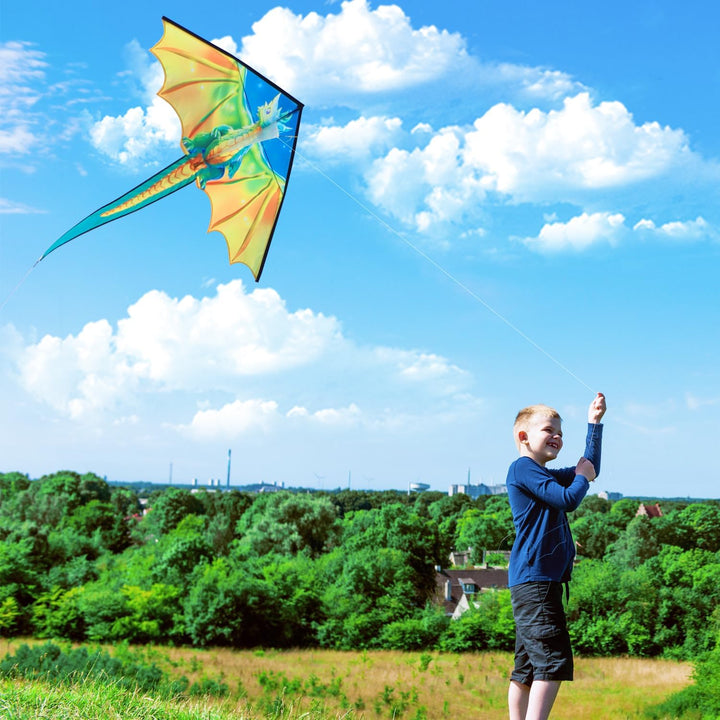 s for Kids Ages 4-8, Large Kite for Adults, Easy to Fly Beach Kites with Handle and String,Perfect for Beginners,Beach,And Outdoor Flying Fun
