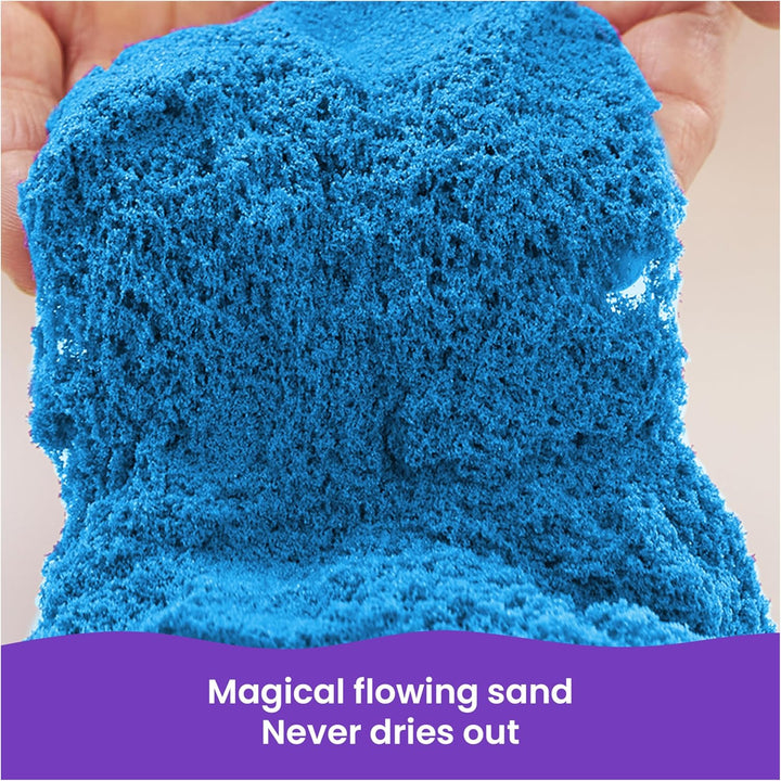 , 2.5Lbs Blue Play Sand, Moldable Sensory Toys for Kids, Resealable Bag (Packaging May Vary), for Ages 3 and Up
