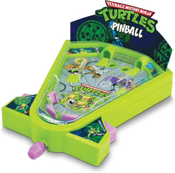 Teenage Mutant Ninja Turtles Desktop Pinball Machine - Fun Arcade Game for Kids & Adults Ages 6+, Compact Tabletop Toy by